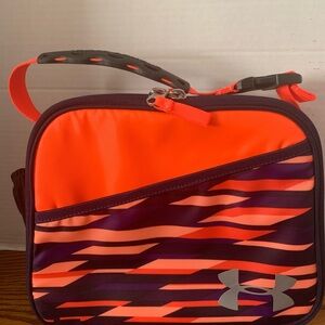 Under Armour Vibrant Orange and Purple Lunch Bag